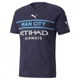 Koszulka Manchester City Trzeci Stroje Piłkarskie 2021/22 Krótki Rękaw